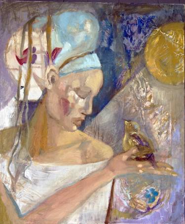 Original Expressionism Women Paintings by Aldona Zając