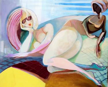 Original Abstract Expressionism Women Paintings by Aldona Zając