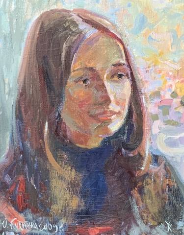 Print of Impressionism Portrait Paintings by Yuliya Bondar-Kuhtina