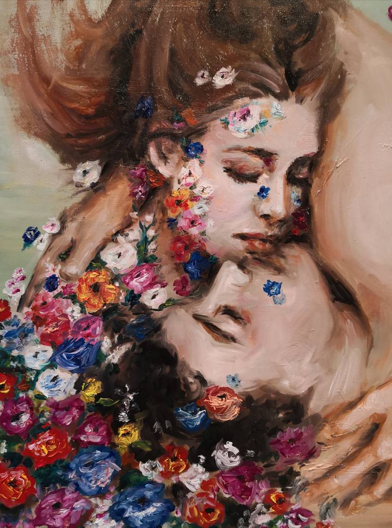 Original Figurative Love Painting by Dif - Diletta Innocenti Fagni