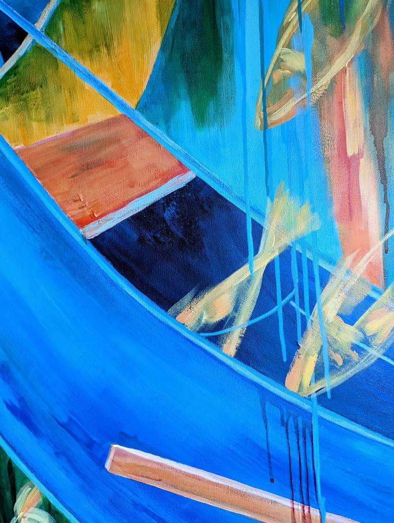 Original Contemporary Boat Painting by Vera Saiko