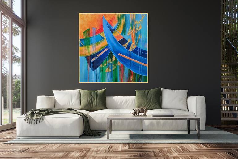 Original Contemporary Boat Painting by Vera Saiko