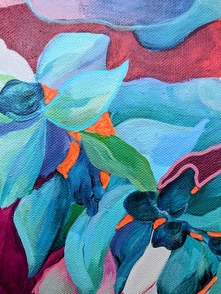Original Abstract Expressionism Abstract Painting by Vera Saiko