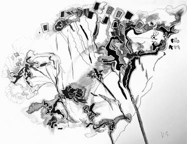 Original Abstract Drawings by Vera Saiko