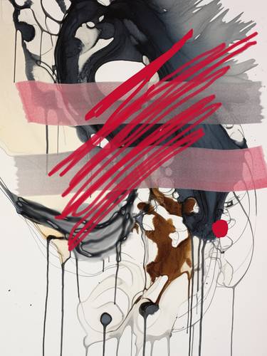 Original Abstract Expressionism Abstract Digital by Vera Saiko