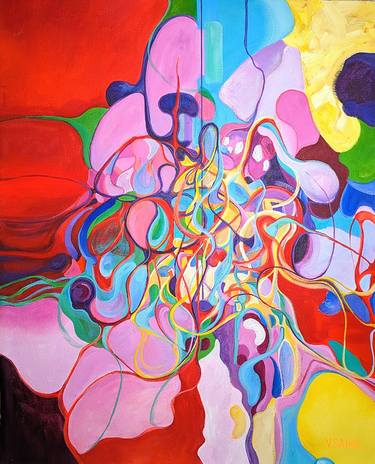 Original Conceptual Abstract Paintings by Vera Saiko