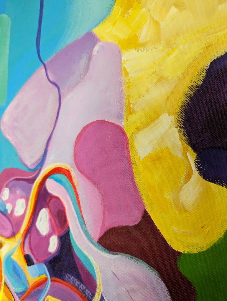 Original Conceptual Abstract Painting by Vera Saiko