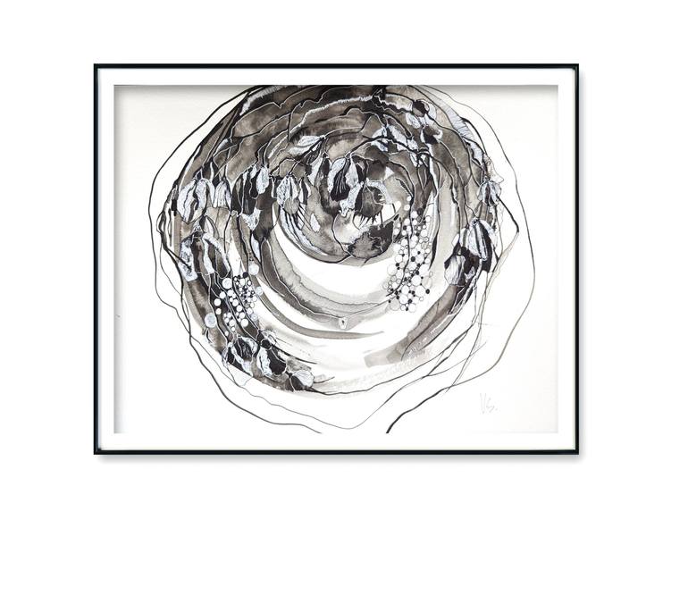 Original Abstract Drawing by Vera Saiko