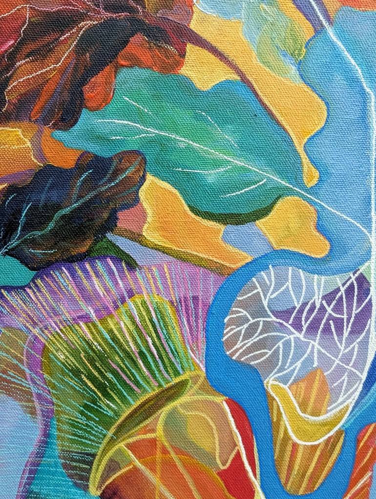 Original Conceptual Abstract Painting by Vera Saiko