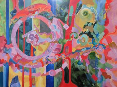 Original Abstract Expressionism Abstract Paintings by Vera Saiko