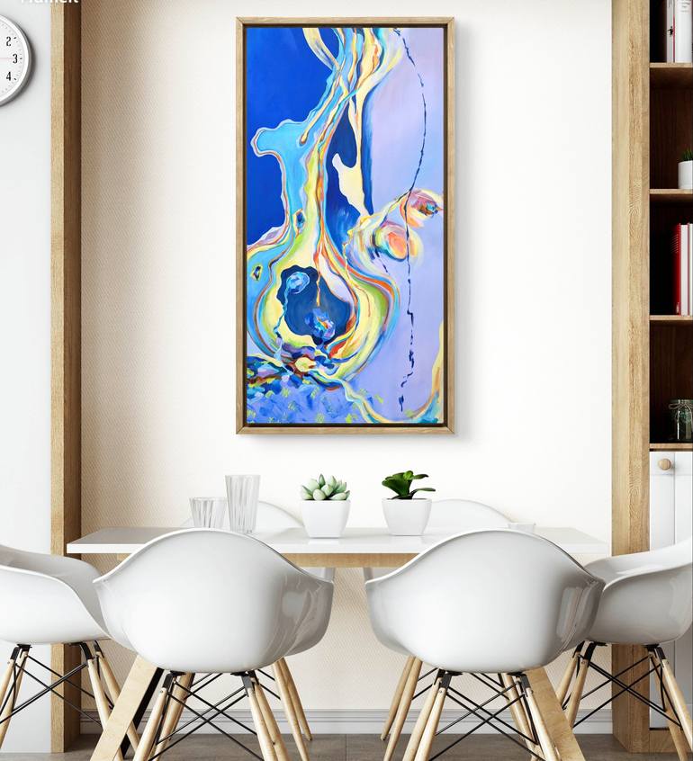 Original Abstract Expressionism Abstract Painting by Vera Saiko