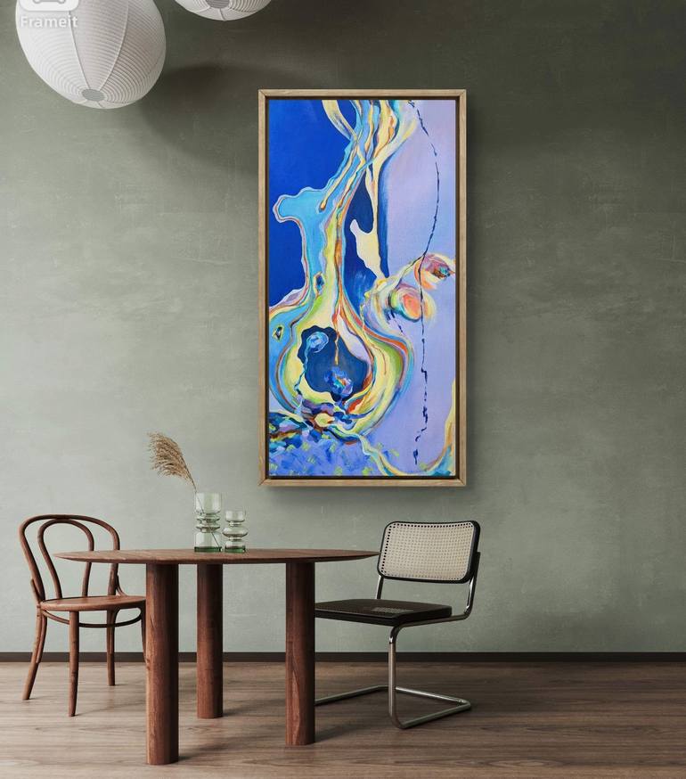 Original Abstract Expressionism Abstract Painting by Vera Saiko