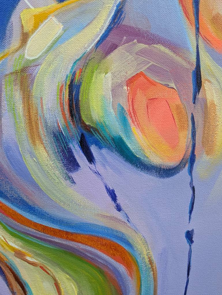 Original Abstract Expressionism Abstract Painting by Vera Saiko