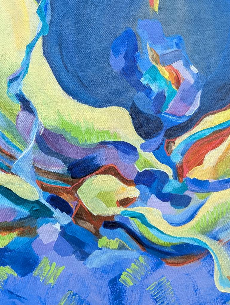 Original Abstract Expressionism Abstract Painting by Vera Saiko