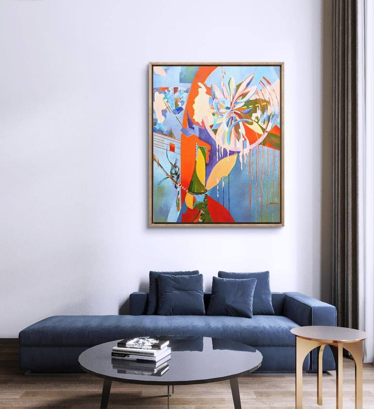 Original Conceptual Abstract Painting by Vera Saiko