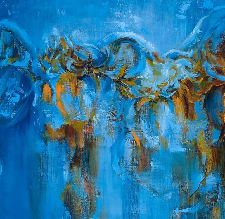 Original Impressionism Floral Painting by Vera Saiko