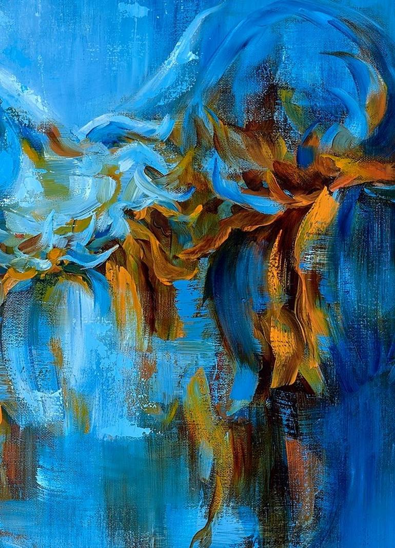 Original Impressionism Floral Painting by Vera Saiko