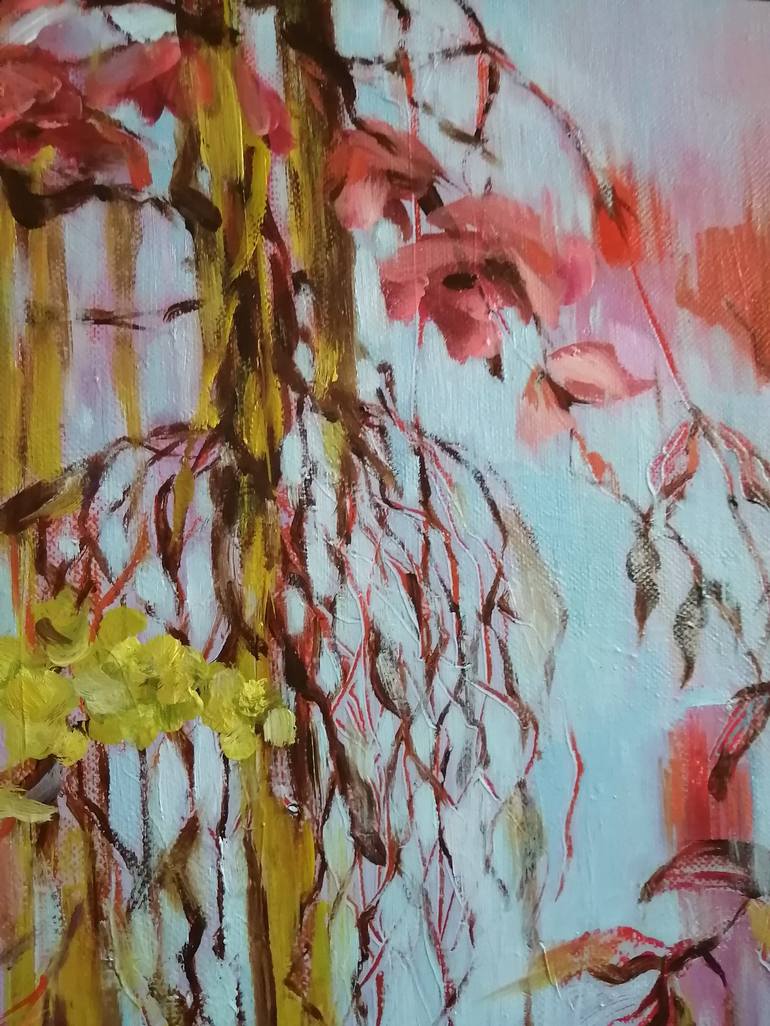 Original Abstract Expressionism Abstract Painting by Vera Saiko
