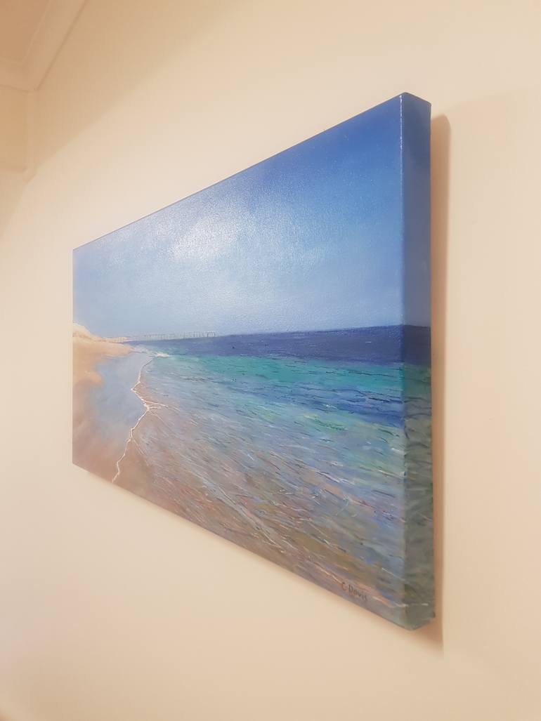 Original Contemporary Beach Painting by Christine Davis