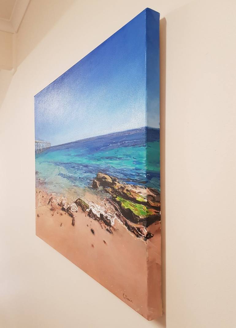 Original Contemporary Beach Painting by Christine Davis