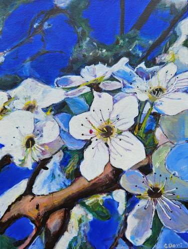 Print of Fine Art Floral Paintings by Christine Davis