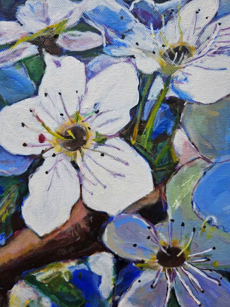 Original Fine Art Floral Painting by Christine Davis