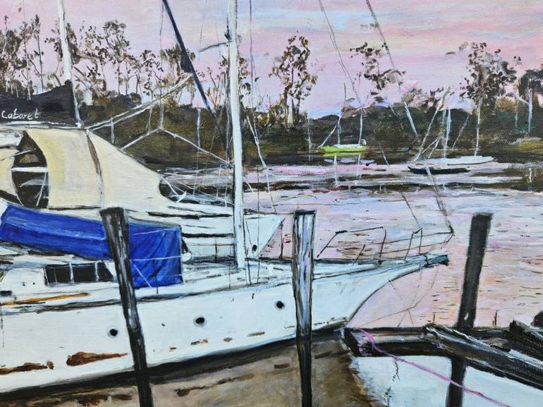 Original Contemporary Boat Painting by Christine Davis
