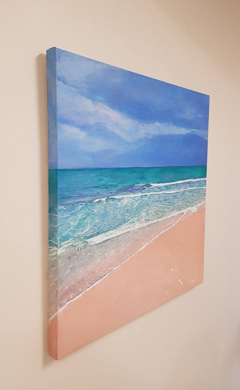 Original Contemporary Beach Painting by Christine Davis
