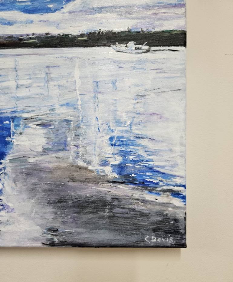 Original Impressionism Water Painting by Christine Davis