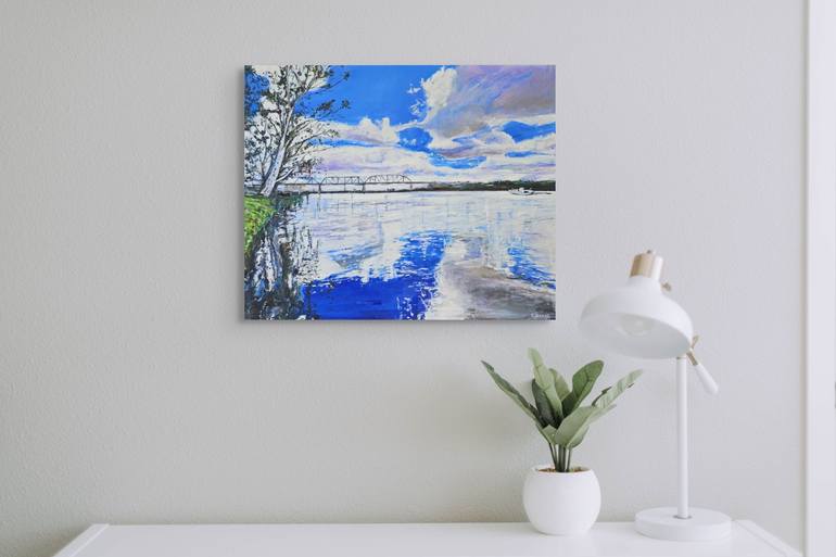 Original Impressionism Water Painting by Christine Davis