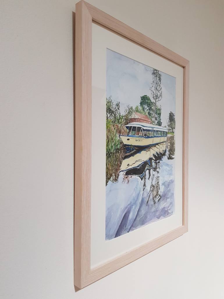 Original Fine Art Boat Painting by Christine Davis