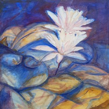 Print of Figurative Floral Paintings by Christine Davis