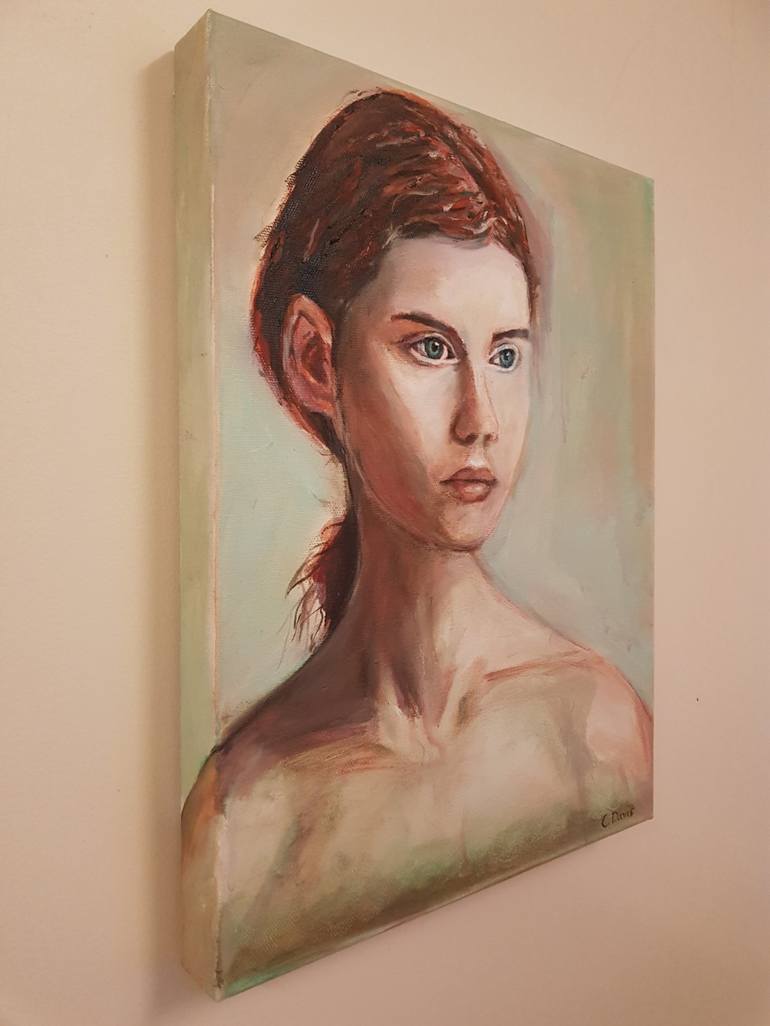 Original Figurative Portrait Painting by Christine Davis