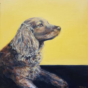 Print of Figurative Dogs Paintings by Christine Davis