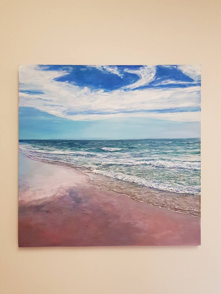 Original Beach Painting by Christine Davis