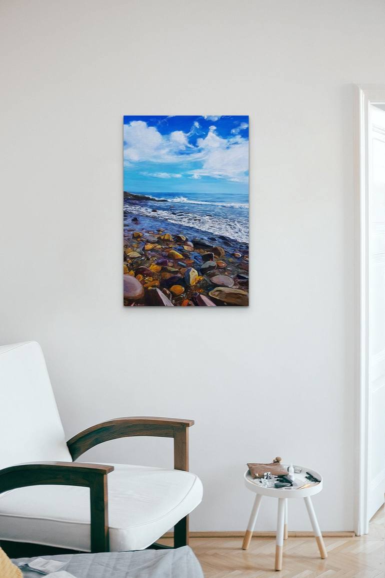 Original Fine Art Beach Painting by Christine Davis