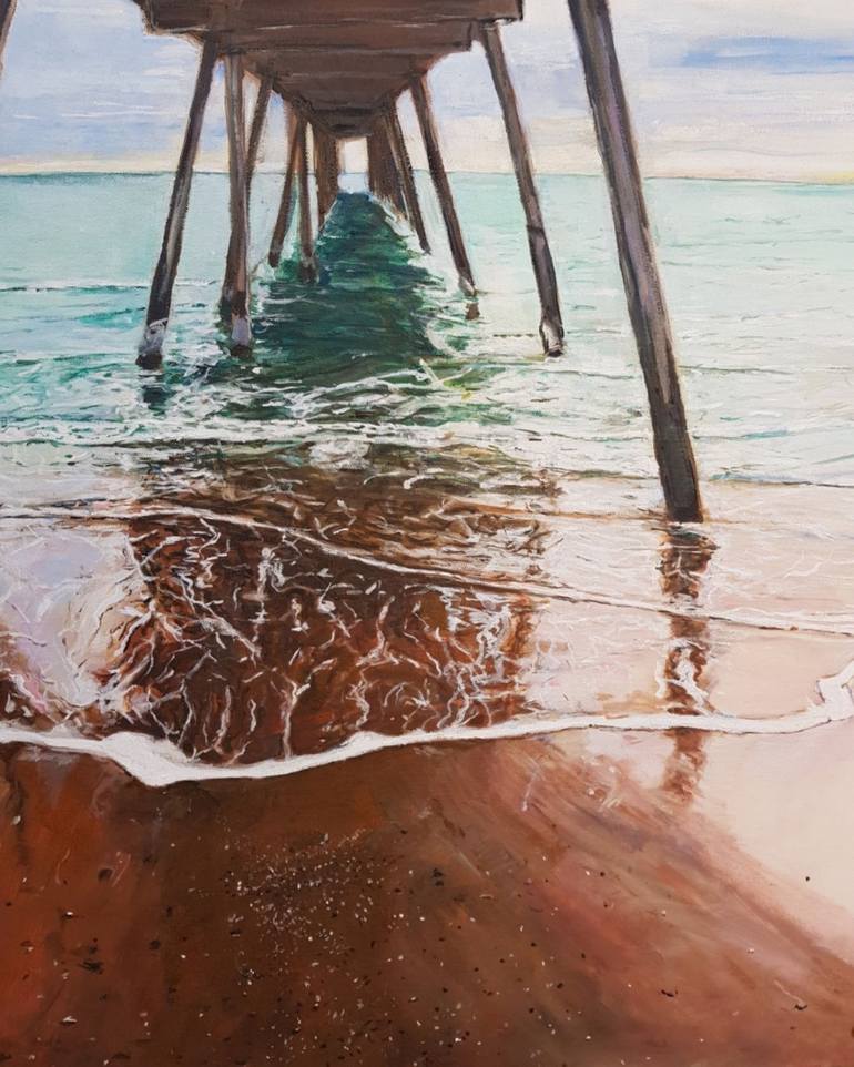 Original Contemporary Seascape Painting by Christine Davis