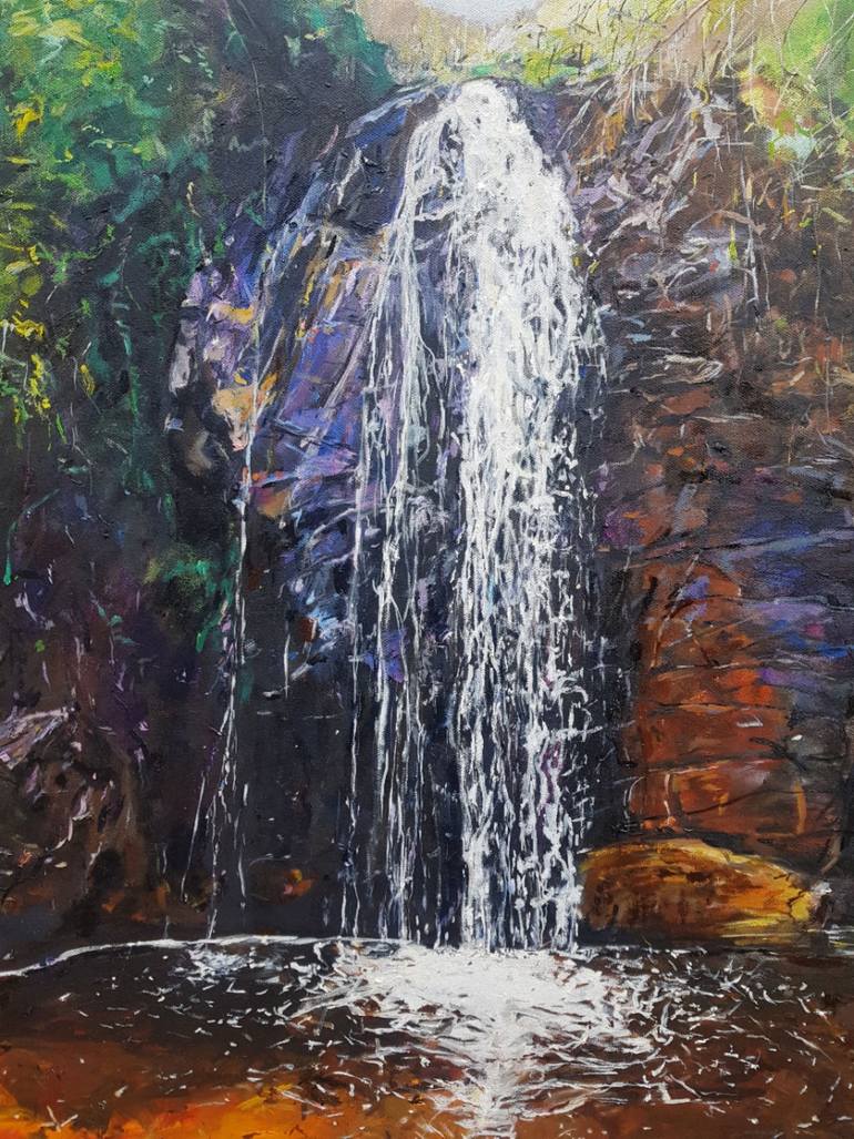 Original Contemporary Water Painting by Christine Davis