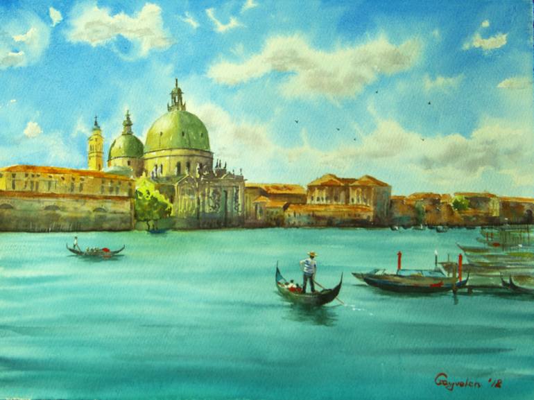 The Grand Canal Painting by Elena Gaivoronskaia | Saatchi Art