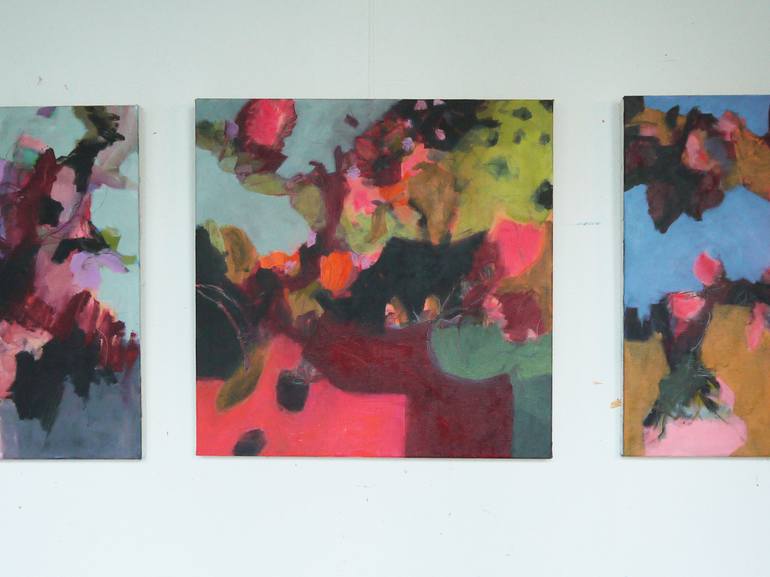 Original Abstract Expressionism Abstract Painting by Annette Jellinghaus