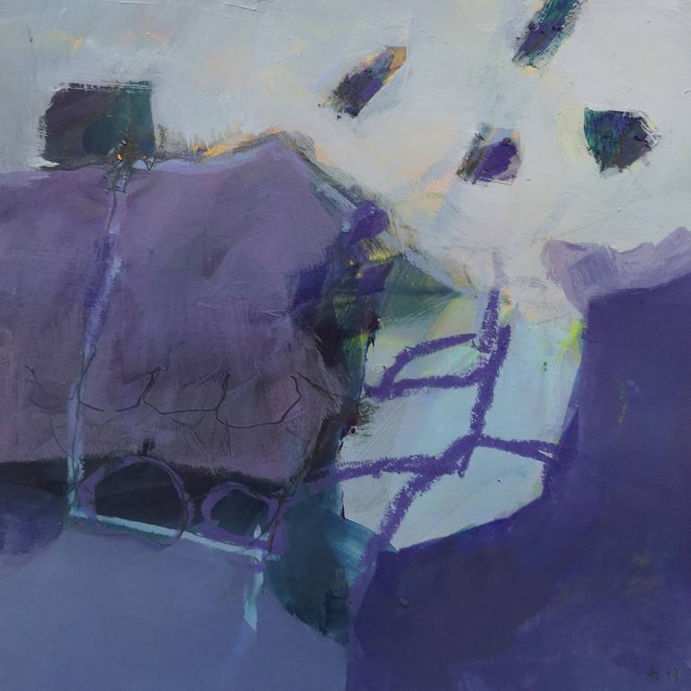 Original Abstract Expressionism Abstract Painting by Annette Jellinghaus