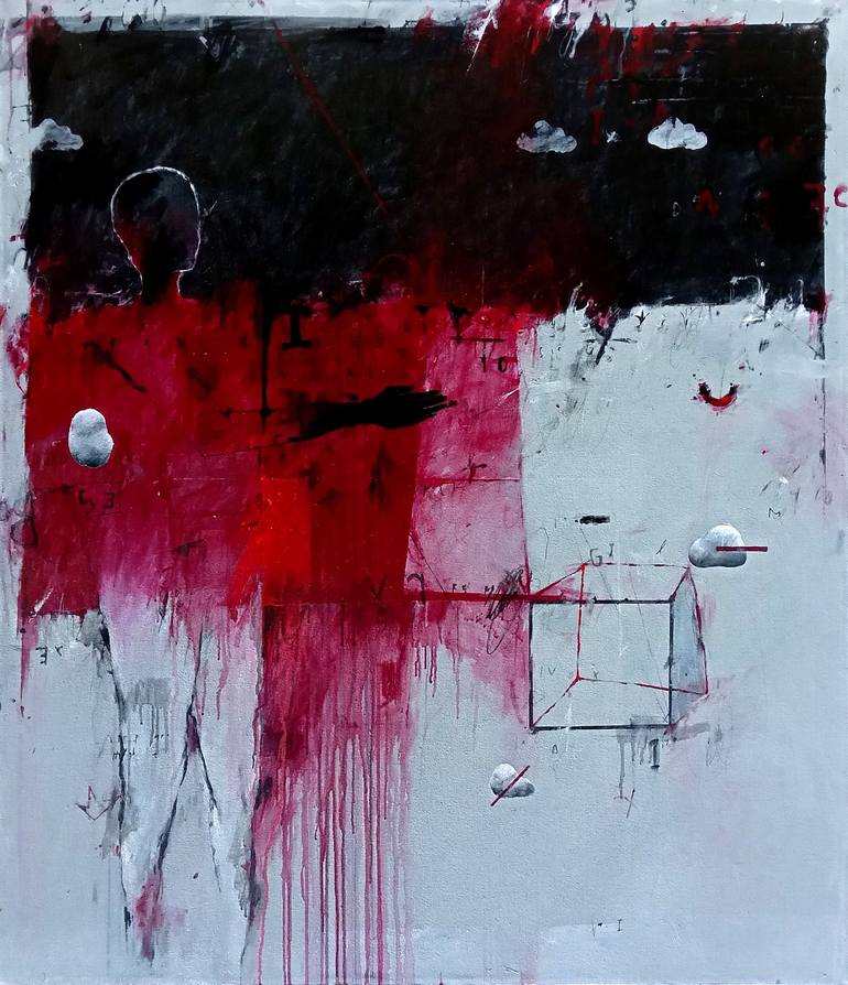 Original Abstract Expressionism Abstract Paintings by Eris Lungguh Sumantri