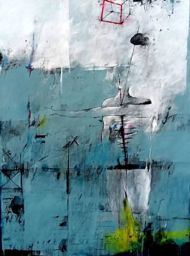 Original Abstract Expressionism Abstract Paintings by Eris Lungguh Sumantri