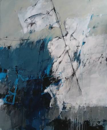 Original Abstract Expressionism Abstract Paintings by Eris Lungguh Sumantri