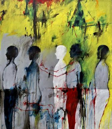 Original Conceptual Abstract Painting by Eris Lungguh Sumantri