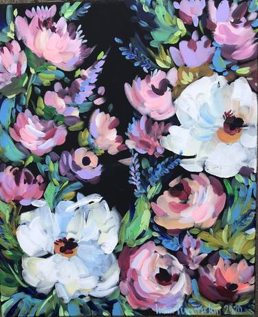 Print of Floral Paintings by Inna Pavlecka-Tumarkin