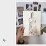Watercolour woman nude painting.