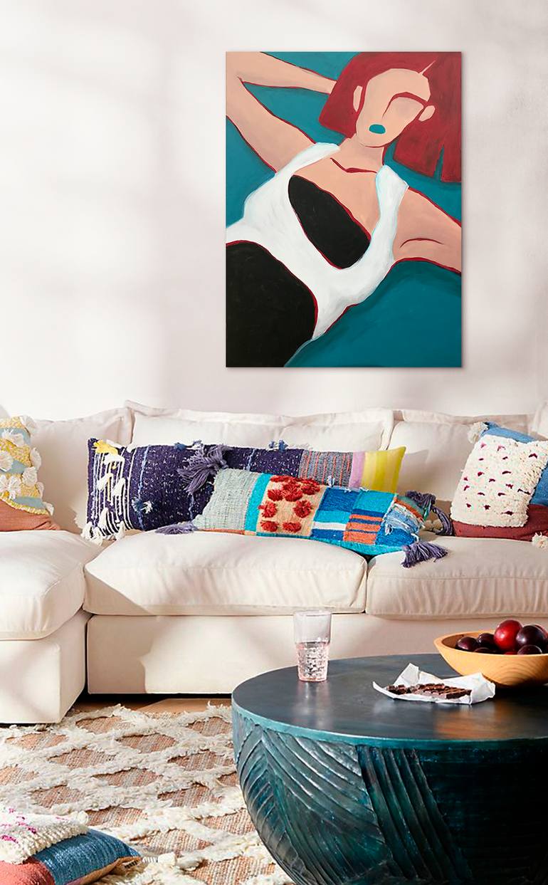 Original Abstract Women Painting by Irina Matiash