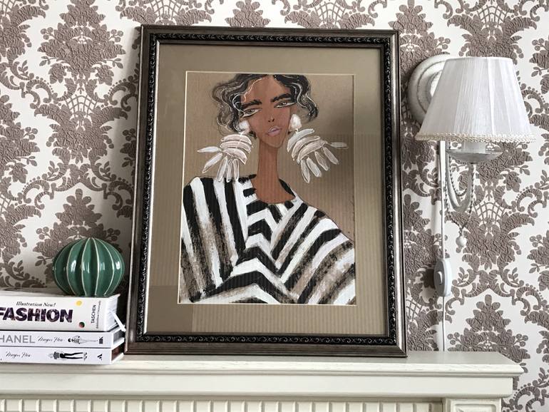 Original Illustration Fashion Painting by Irena Matiash
