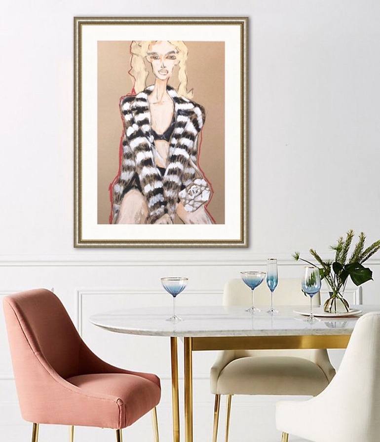 Original Illustration Fashion Painting by Irena Matiash